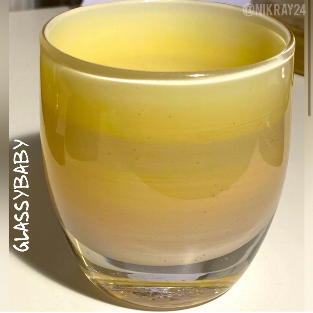GLASSYBABY PRE-TRISKELION FRIENDSHIP Hand Blown Art Glass shades of caramel